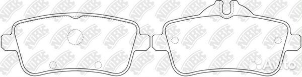 Колодки тормозные дисковые задние