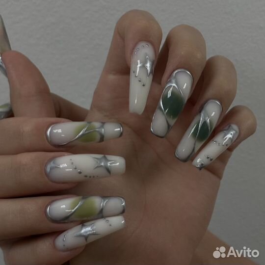 Наращивание ногтей, необычные дизайны