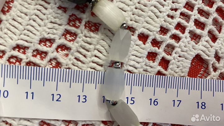 Сатиновые бусы Чехия 77см винтаж