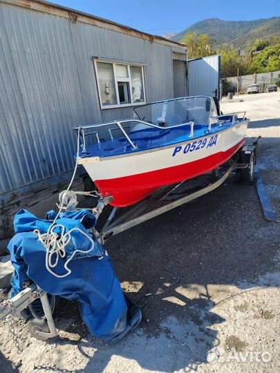 Прогресс 4 с мотором и прицепом