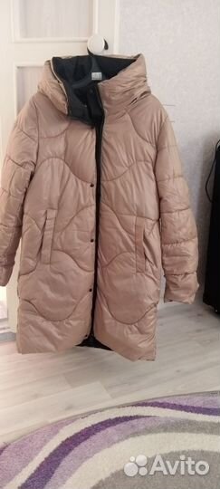 Продается двусторонний зимний пуховик 44-46 размер