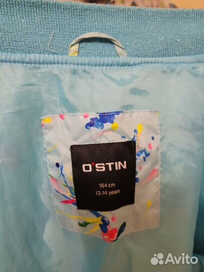 Куртка лёгкая ветровка бомбер 158 164 для девочки