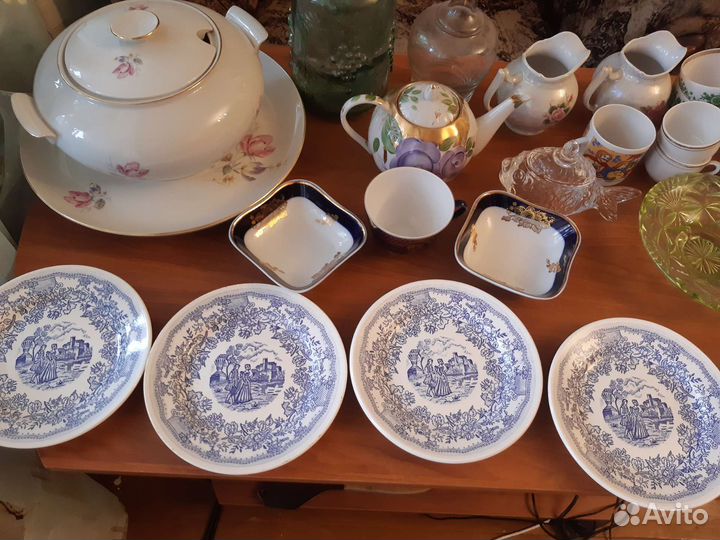 Посуда СССР фарфор стекло хрусталь