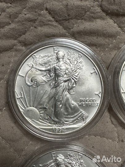 Монеты шагающая свобода лот 19шт