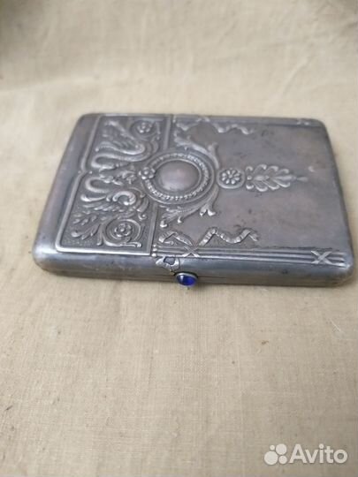 Портсигар дореволюционный серебро 84