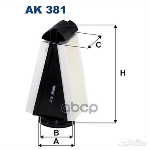 Воздушный фильтр AK381 Filtron