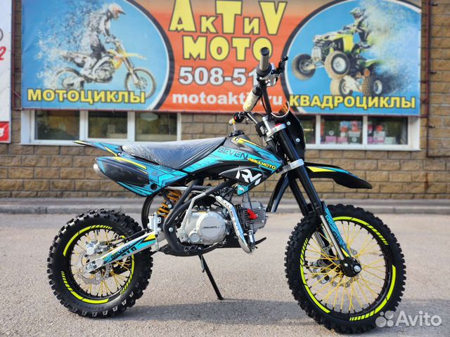 Питбайк Regulmoto seven(чёрно-жёлто-синий)