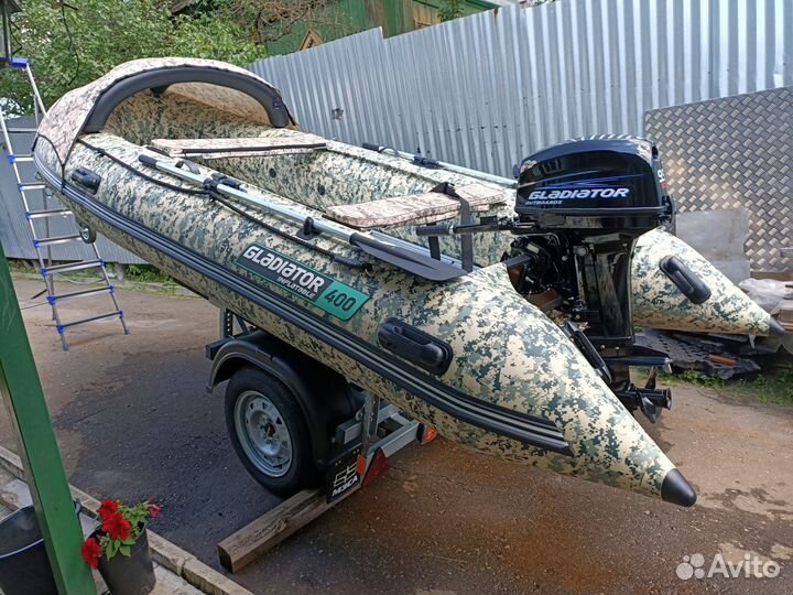 Пвх лодка gladiator C400AL