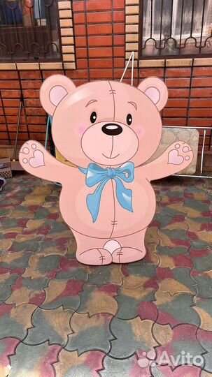 Декоративные мишки из картона большие