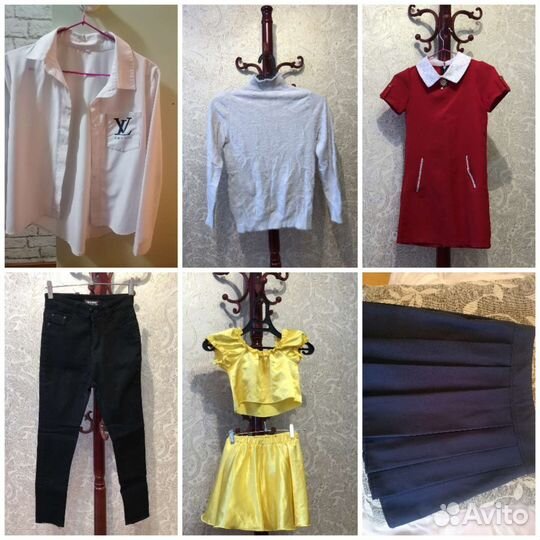 Вещи пакетом для девочки 120-130, жен.одежда 42-44