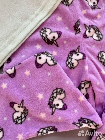 Пижама флисовая 110 размер для девочки