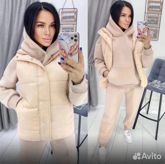 Женский спортивный костюм с жилеткой SamSam 42-50