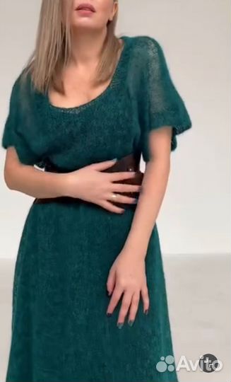 Платье паутинка из итальянского Кид-мохера