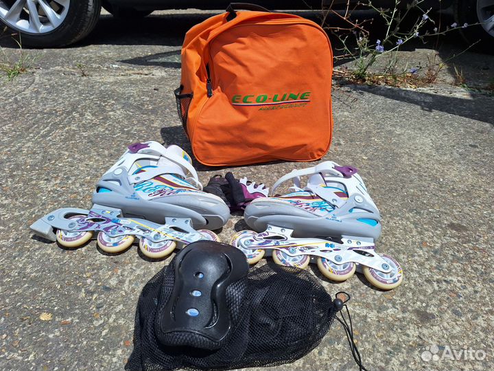 Роликовые коньки детские раздвижные