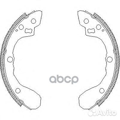 Колодки тормозные к-кт Remsa 408000 Remsa