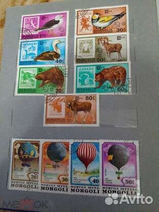 Альбом с марками Монголии