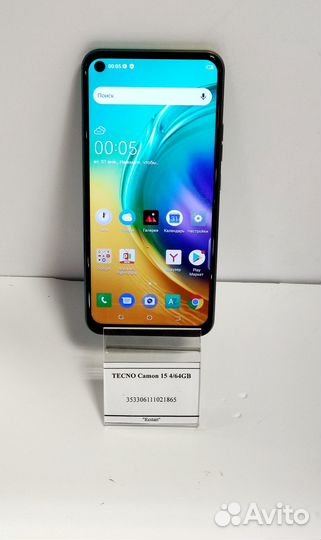 TECNO Camon 15, 4/64 ГБ