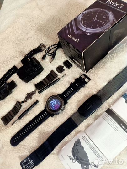 Часы garmin fenix 3 Sapfir edition с титан. ремеш