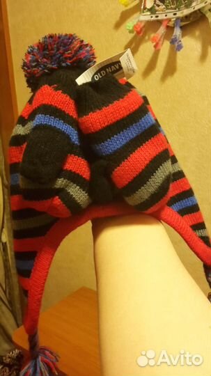 Шапка и варежки осень-зима