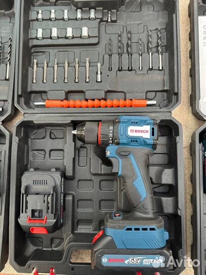 Безщеточный шуруповерт bosch 68V