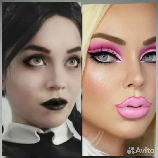 Аквагрим Барби Венсдей блеск тату Шоу Бьюти бар