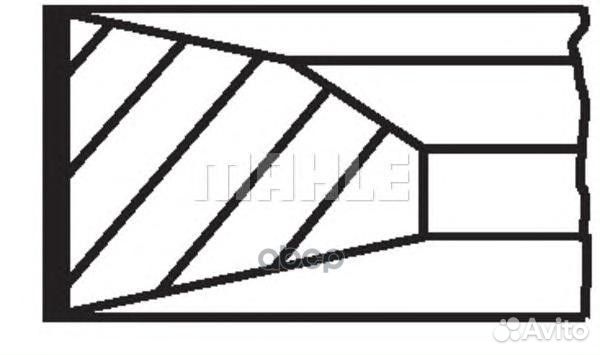 Колец поршневых комплект 038 73 N0 Mahle/Knecht