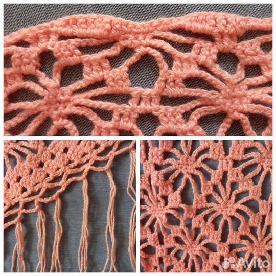 Платок шаль косынка ручной работы