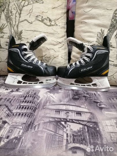 Хоккейные коньки детские bauer 31р