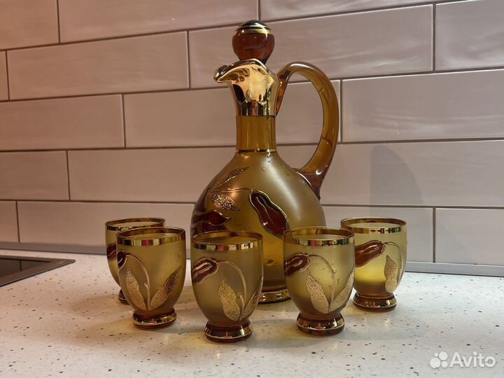 Графин хрустальный с рюмками Bohemia