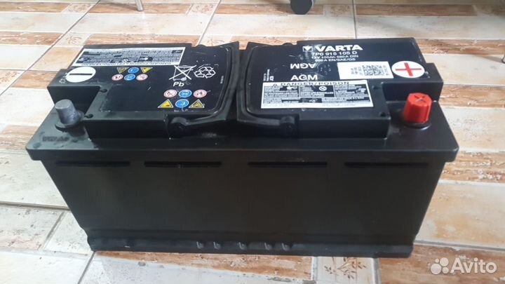 Акб Порше 7PO915105D 105Ah 580A DIN /950A EN/SAE