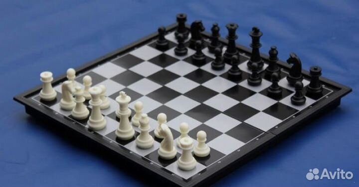 Магнитный игровой набор 2 в 1 шахматы + шашки