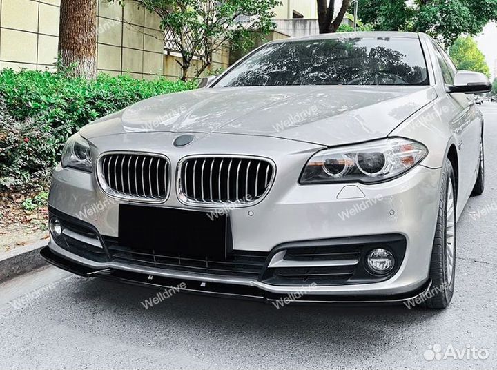 Сплиттер BMW 5 F10 LCI без М пакета глянец