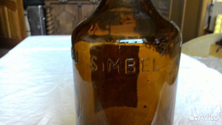 Бутылка из под бальзама ABU simbol