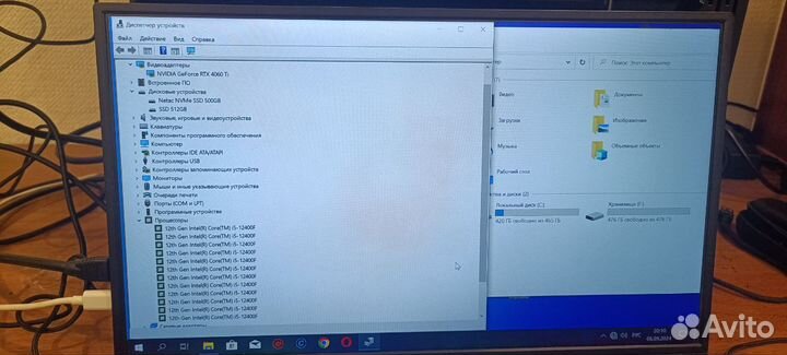 Игровой комп 12400F RTX 4060 TI 16/1000GB пк