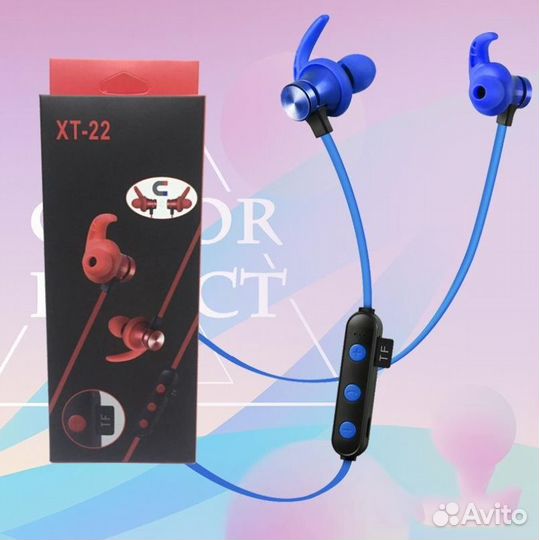 Вакуумные наушники беспроводные с микрофоном XC-22