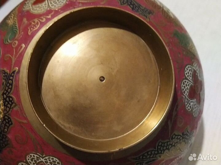 Конфетница из латуни Индия