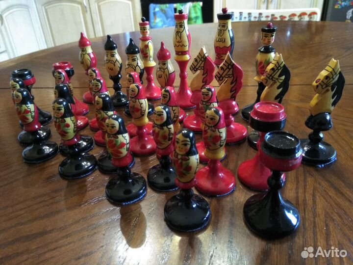 Шахматы сувенирные матрёшка 1977 год