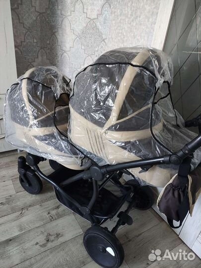 Коляска для погодок двойни 3 в 1