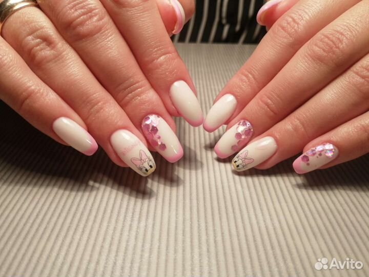 Маникюр Гель лак Наращивание