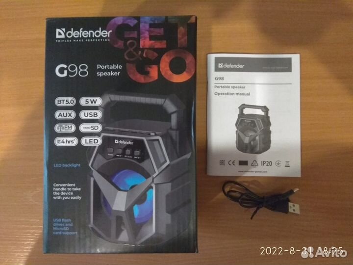 Колонка bluetooth Defender G98