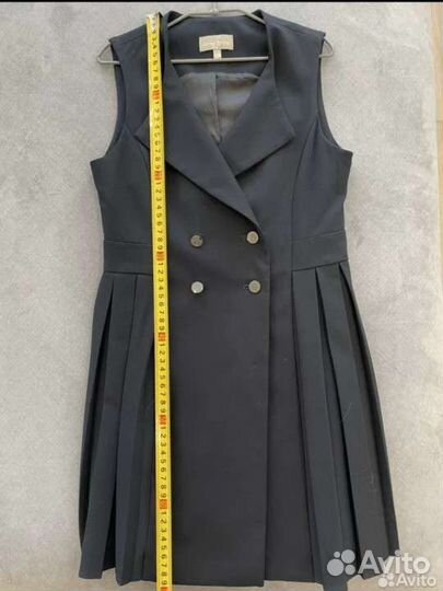 Школьный сарафан 134 синий