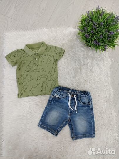 Фирменные летние комплекты мальчику 86-92 см