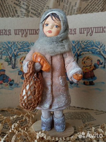 Ватные елочные игрушки новые