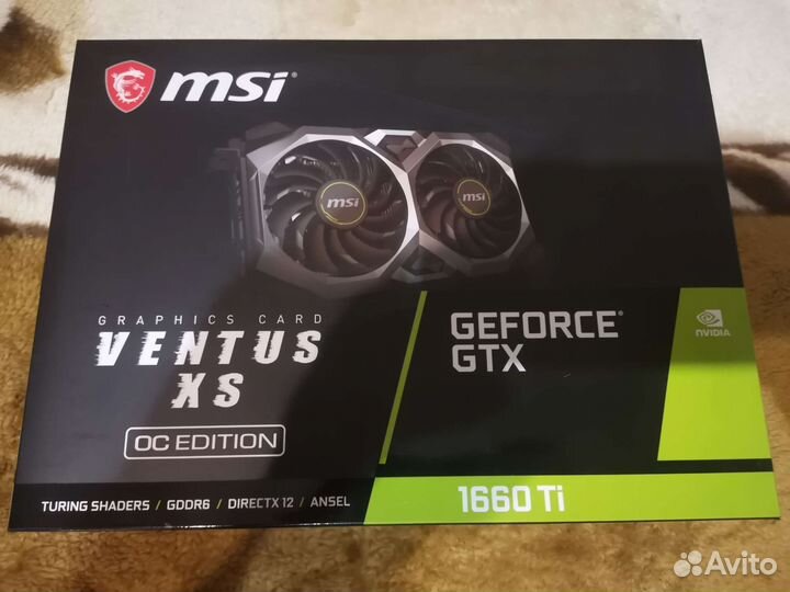 Msi gtx 1660 ti ventus xs