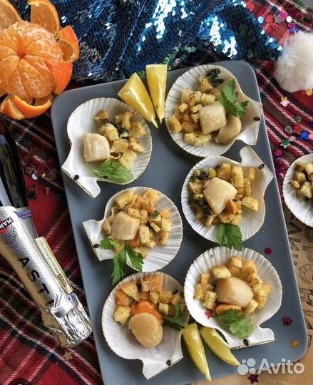 Шикарный гребешок в створках