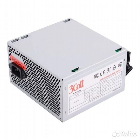 Блок питания 3Cott 400W fan 8 cm