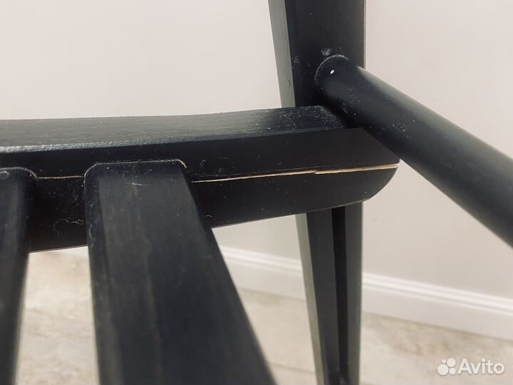 Стул IKEA terje терте черный