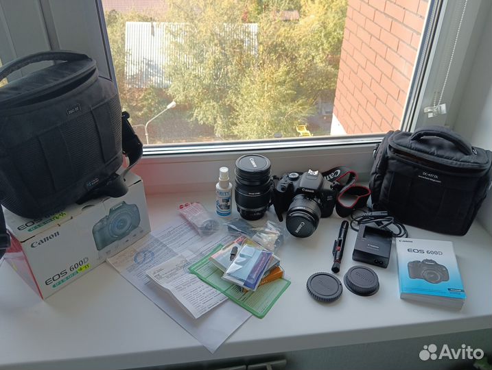 Фотоаппарат canon EOS 600D с доп. объективом