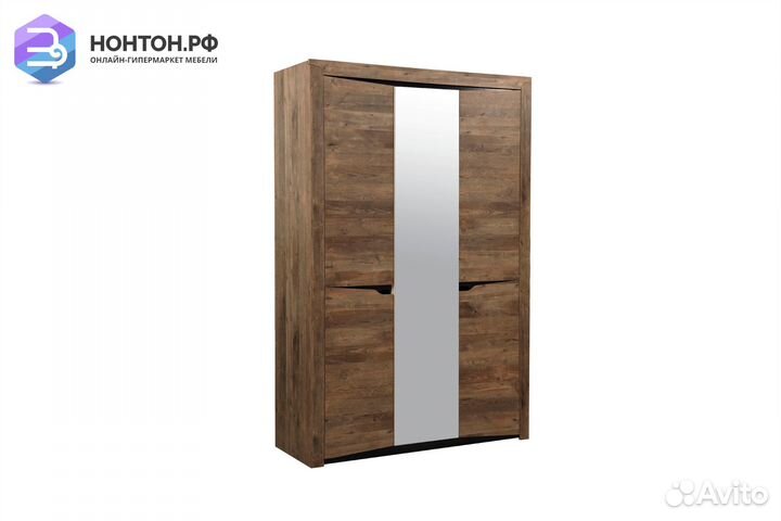 Шкаф Лючия 3-дверный с узкими полками кейптаун