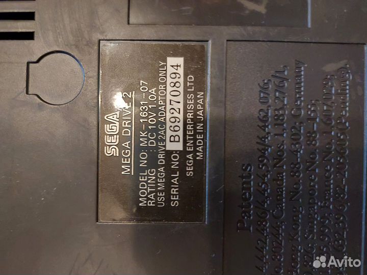 Sega mega drive 2 +картридж
